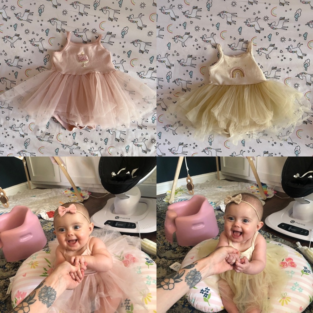 Wild Wawa birthday cake - rainbow tutu 3-6m